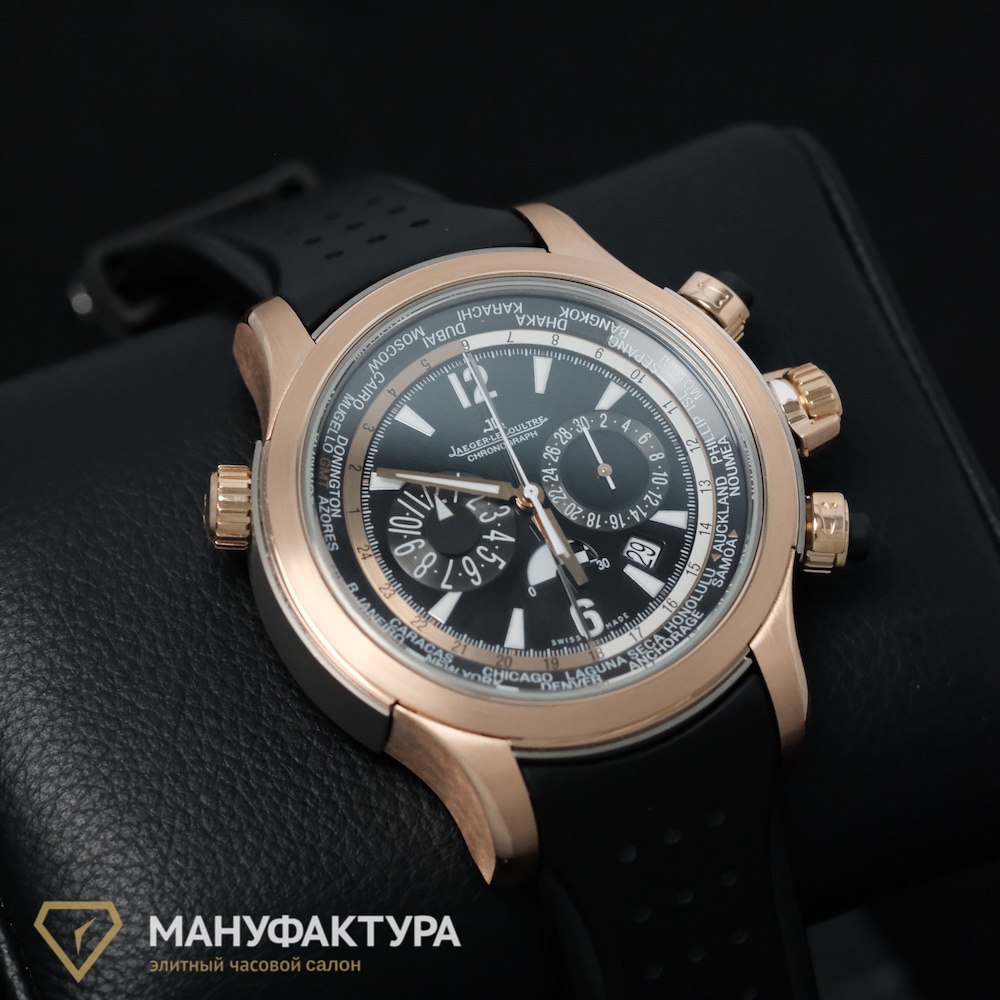 Jlc master geographic rose gold best sale