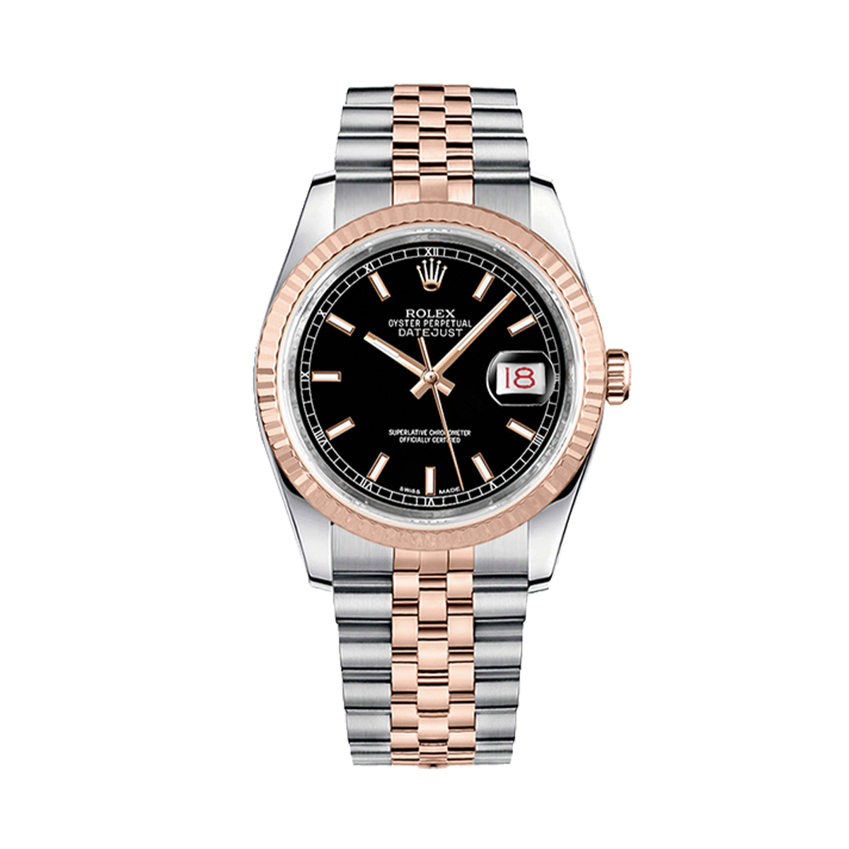 Rolex Oyster Perpetual Datejust 36 mm Steel and Everose Gold 116231