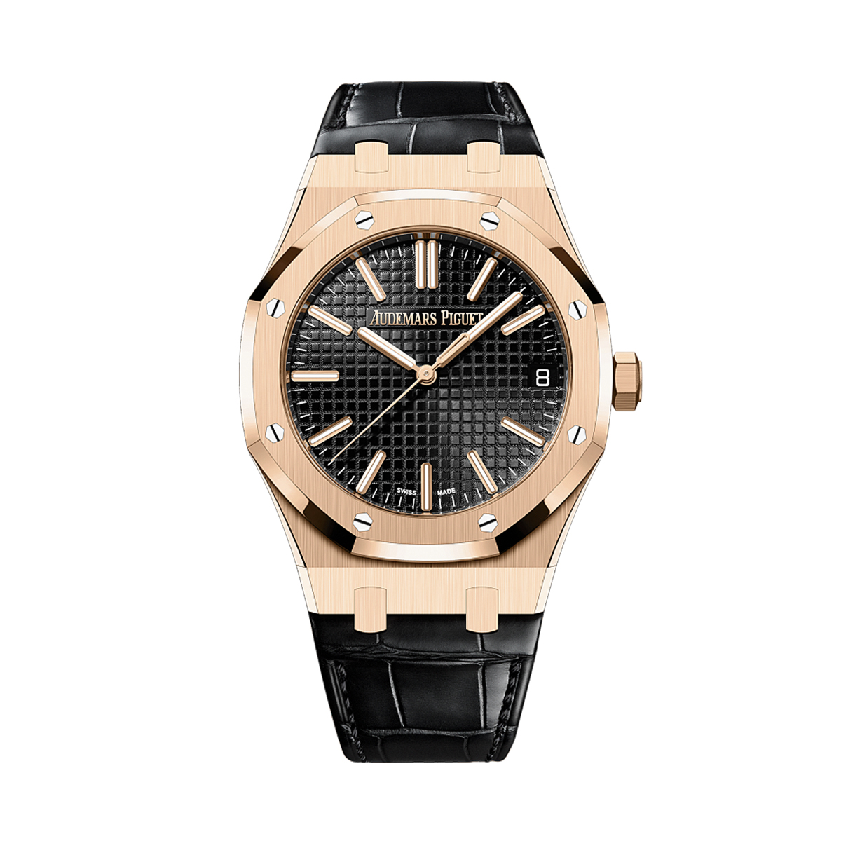 Audemars Piguet Royal Oak Selfwinding Rose Gold Black Dial 15510OR.OO.D002CR.02