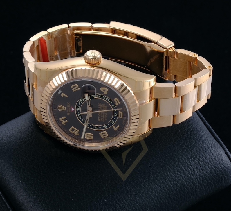 Rolex Sky Dweller Rose Gold Discontinued Chocolate Dial 2021 326935