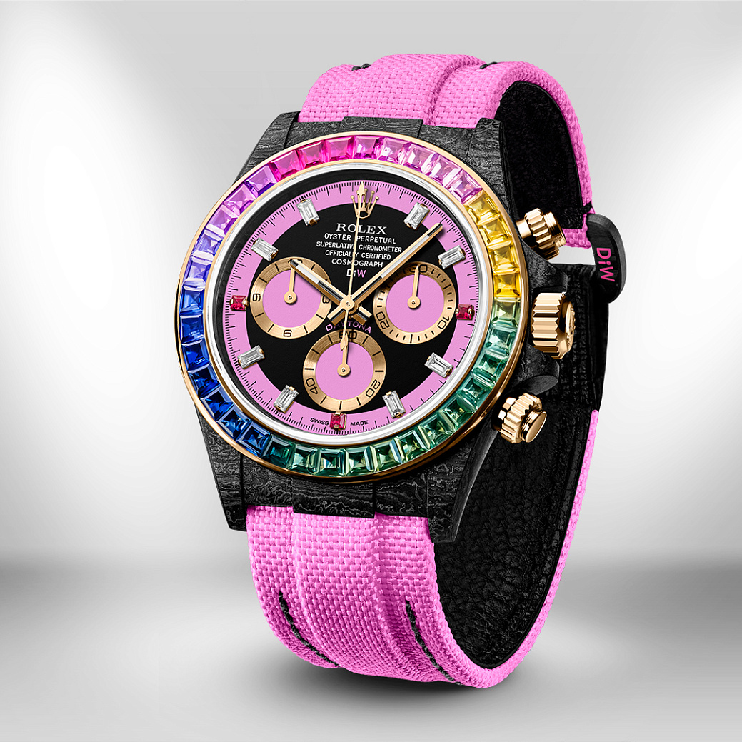 Rolex Daytona 40 mm Rainbow Rose