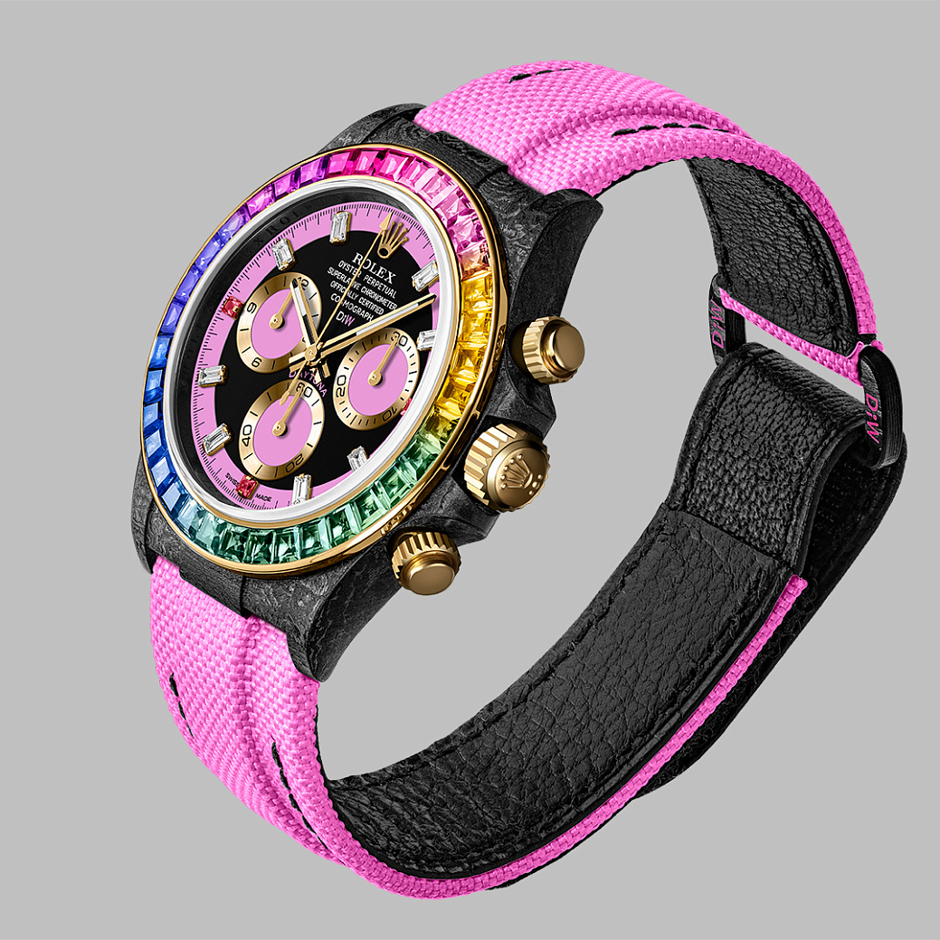 Rolex Daytona 40 mm Rainbow Rose