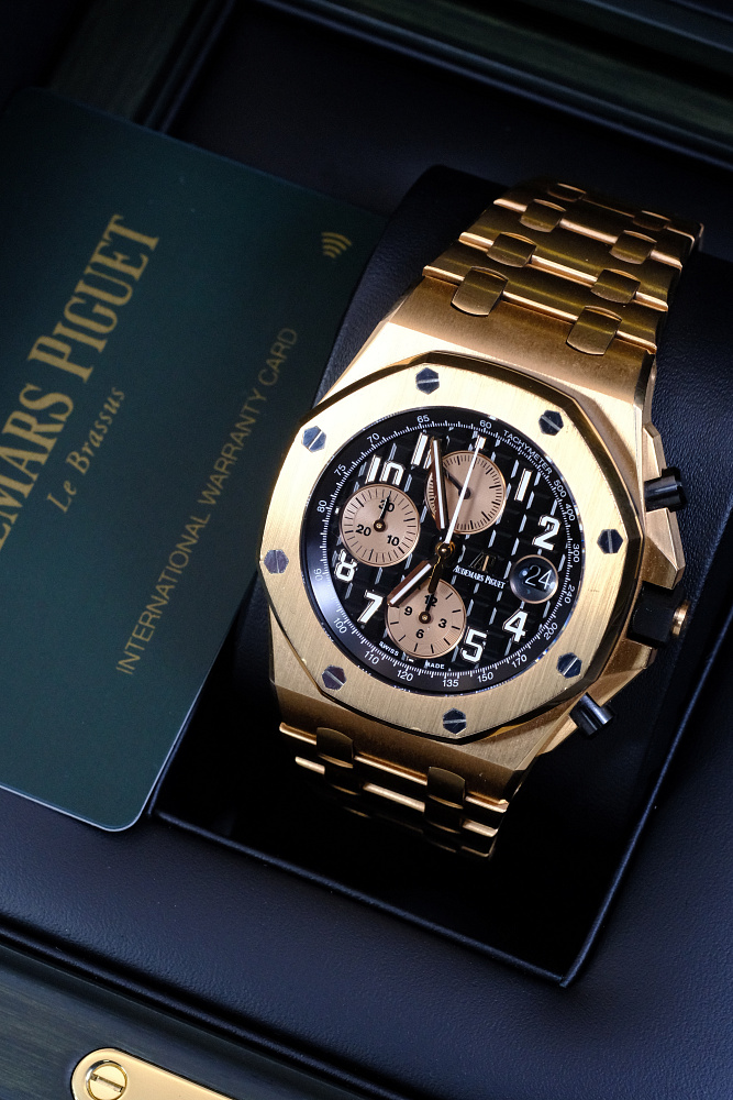 Audemars Piguet Royal Oak Offshore Chronograph 42mm Rose Gold Black Dial 26470OR.OO.1000OR.03